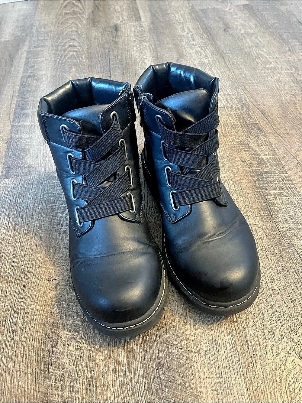 Torrid Women’s Black Combat Boots size 10W with Zipper